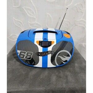 Hot Wheels Sakar AM/FM Radio CD Player Boombox #56084-TRU RaceCar Works